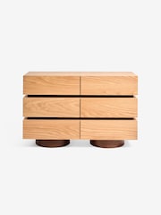 MADE.COM Oak Bern Wide Chest of Drawers - Image 1 of 5