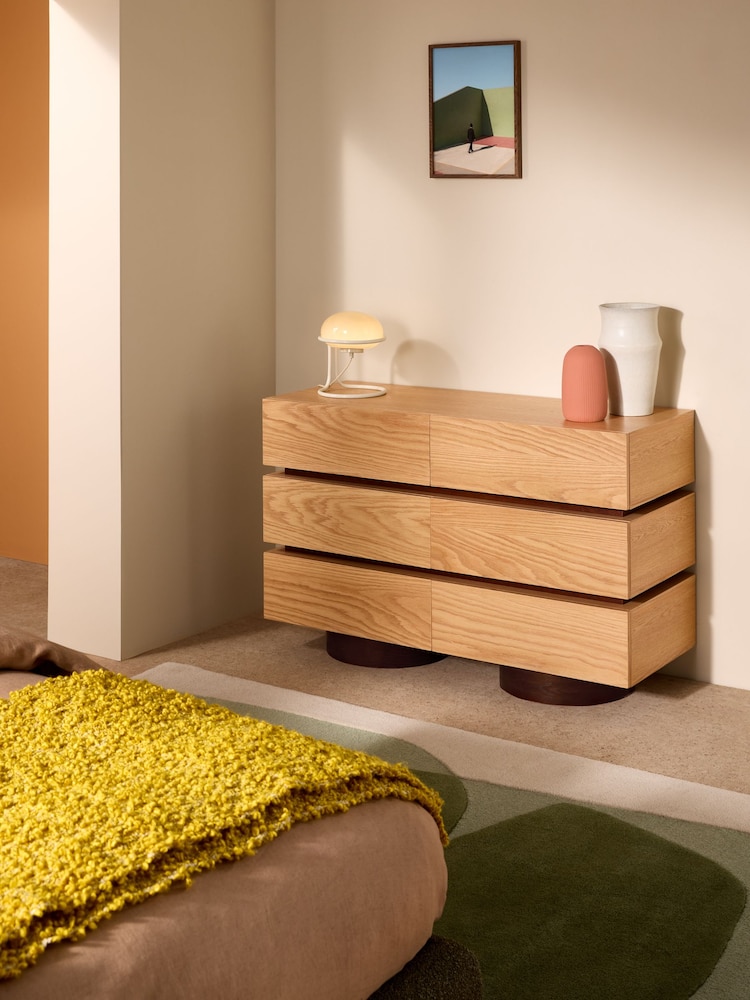 MADE.COM Oak Bern Wide Chest of Drawers - Image 1 of 5