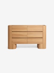 MADE.COM Oak Kain Wide Chest of Drawers - Image 1 of 2