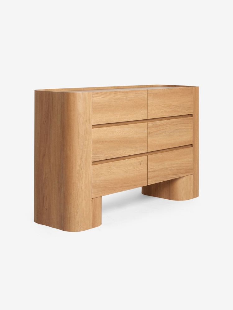 MADE.COM Oak Kain Wide Chest of Drawers - Image 2 of 2