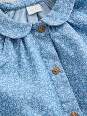 Denim Ditsy Print 100% Cotton Shirt Dress (3mths-8yrs) - Image 5 of 6