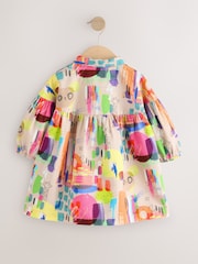 Multi Print Cotton Shirt Dress (3mths-8yrs) - Image 6 of 8