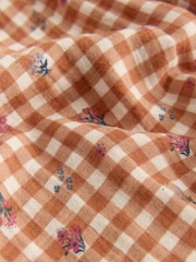 Ochre Yellow Gingham Cotton Dress (3mths-8yrs) - Image 7 of 8