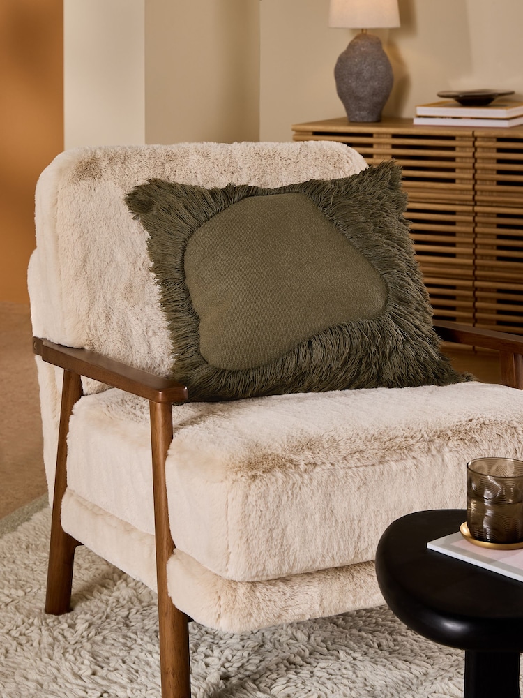 MADE.COM Green Nera Tufted Cushion - Image 1 of 4 MADE.COM Green Nera Tufted Cushion - Image 1 of 4