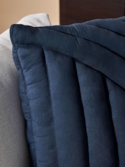 MADE.COM Navy Lonny Quilted Jersey Cushion - Image 3 of 4