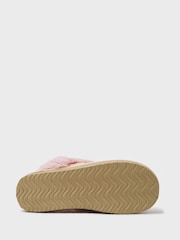 Crew Clothing Pink Suede Slippers - Image 3 of 3