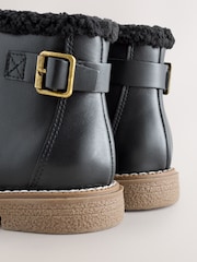 Schwarz - Leather Warm Lined Ankle Boots - Bild 4 von 6