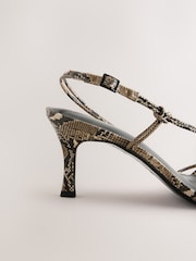 Snake Forever Comfort® Strappy Square Toe Heeled Sandals - Image 3 of 5