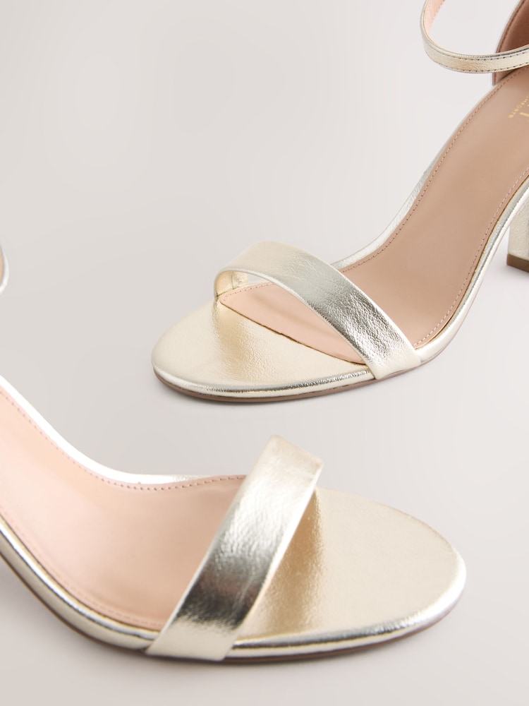 Gold Standard/Wide Fit Forever Comfort® Block Heel Sandals - Image 10 of 10