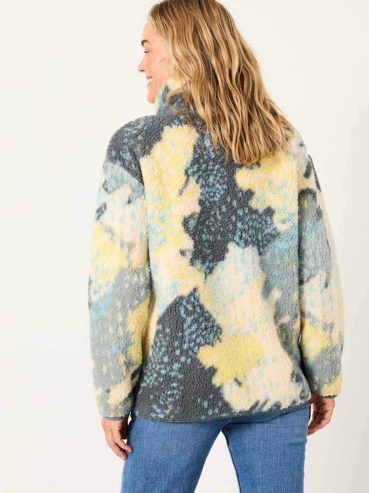 FatFace Zoe Blue Mark Make Half Neck Fleece - Image 2 of 5
