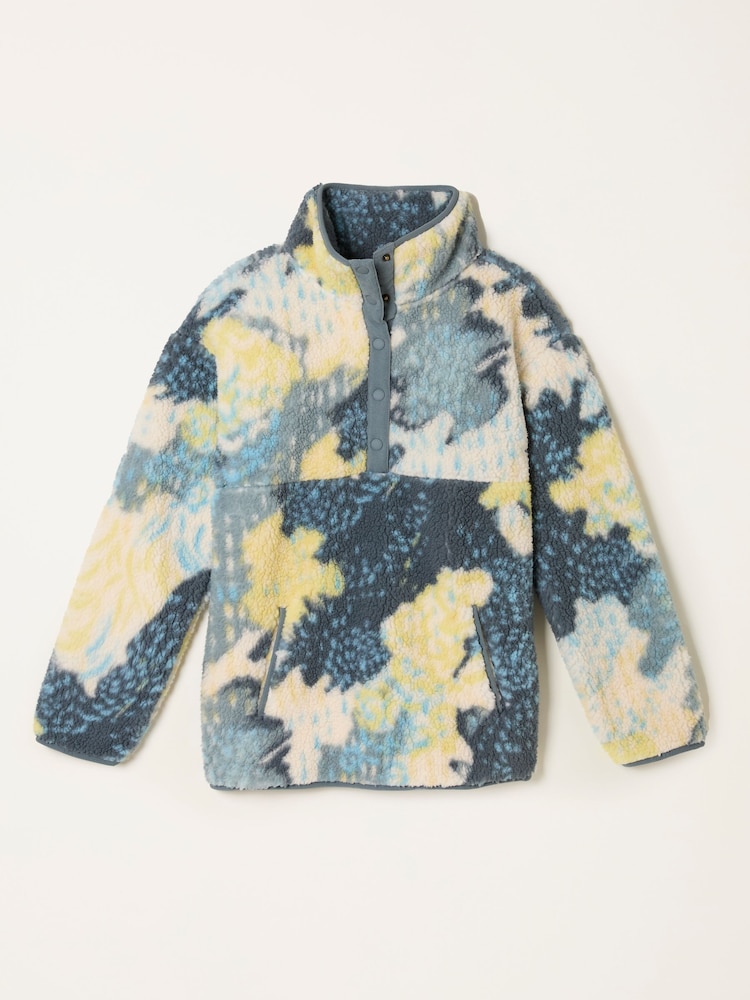 FatFace Zoe Blue Mark Make Half Neck Fleece - Image 5 of 5 FatFace Zoe Blue Mark Make Half Neck Fleece - Image 5 of 5