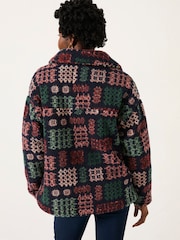 FatFace Blanket Print Borg Fleece - Imagem 3 de 6
