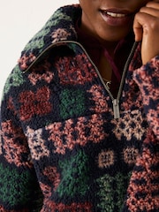 FatFace Blanket Print Borg Fleece - Imagem 4 de 6
