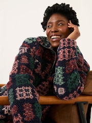 FatFace Blanket Print Borg Fleece - Imagem 5 de 6