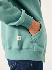 FatFace Amy Teal Blue Zip Through Hoodie - Image 4 of 6