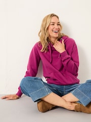 FatFace Izzy Plum Purple Overhead Hoodie - Image 3 of 6