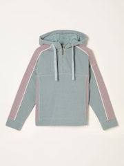 FatFace Airlie Teal Blue Overhead Hoodie - Image 1 of 1
