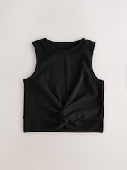 Schwarz/Weiß - Wrap Front Rib Vests 2 Pack (3-16yrs) - Image 3 of 6