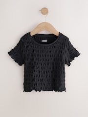 Black/White Textured T-Shirt 2 Pack (3-16yrs) - Image 2 of 7
