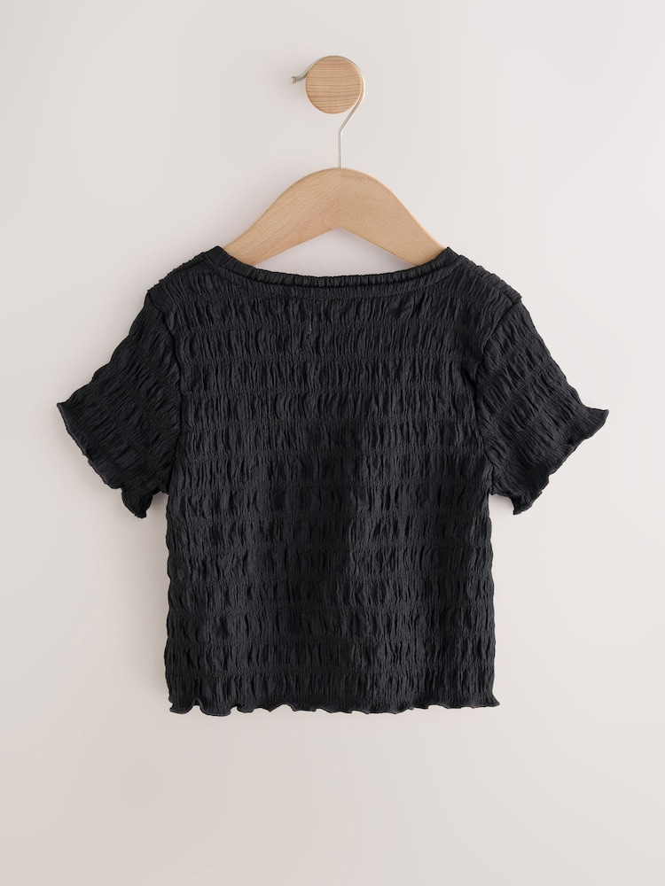 Noir/Blanc - Lot de 2 t-shirts texturés (3-16ans) - Image 3 of 7