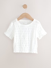 Black/White Textured T-Shirt 2 Pack (3-16yrs) - Image 4 of 7