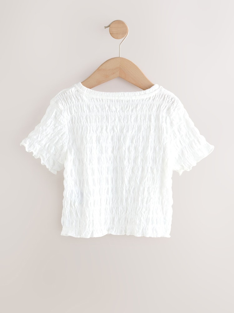 Noir/Blanc - Lot de 2 t-shirts texturés (3-16ans) - Image 5 of 7
