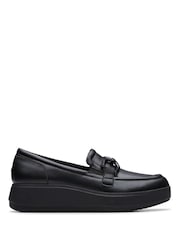Clarks Black Leather Zylah Top Shoes - Image 1 of 6