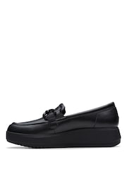 Clarks Black Leather Zylah Top Shoes - Image 2 of 6
