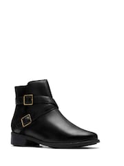 Clarks Black Standard Fit (D) Leather Havisham Bay Boots - Image 3 of 6