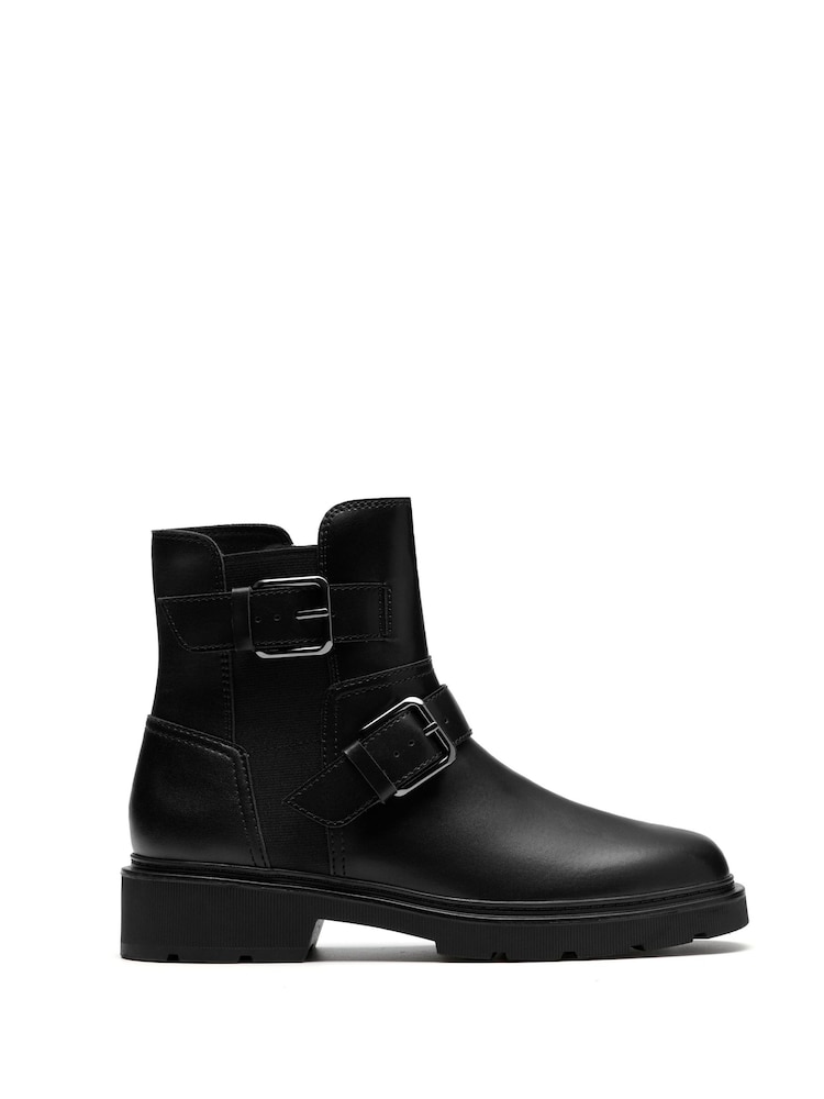 Clarks Black Standard Fit (D) Leather Lauryl Bay Boots - Image 1 of 6 Clarks Black Standard Fit (D) Leather Lauryl Bay Boots - Image 1 of 6
