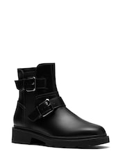 Clarks Black Standard Fit (D) Leather Lauryl Bay Boots - Image 3 of 6