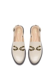Clarks Cream Leather Straven Sling Shoes - Image 5 of 6