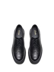 Clarks Black Standard Fit (F) Leather Orinoco3 Derby Shoes - Image 5 of 6