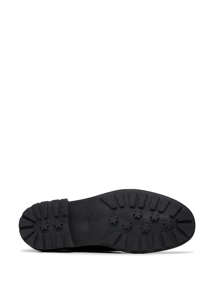 Clarks Black Standard Fit (F) Leather Orinoco3 Derby Shoes - Image 6 of 6
