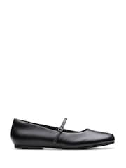 Clarks Black Leather Livia Sky Shoes - Image 1 of 6