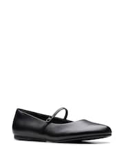 Clarks Black Leather Livia Sky Shoes - Image 3 of 6