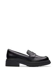 Clarks Black Wide Fit (G) Leather Orinoco3 Edge Shoes - Image 1 of 6