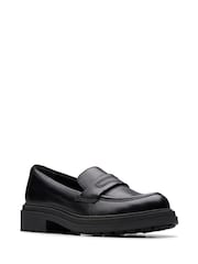 Clarks Black Wide Fit (G) Leather Orinoco3 Edge Shoes - Image 3 of 6