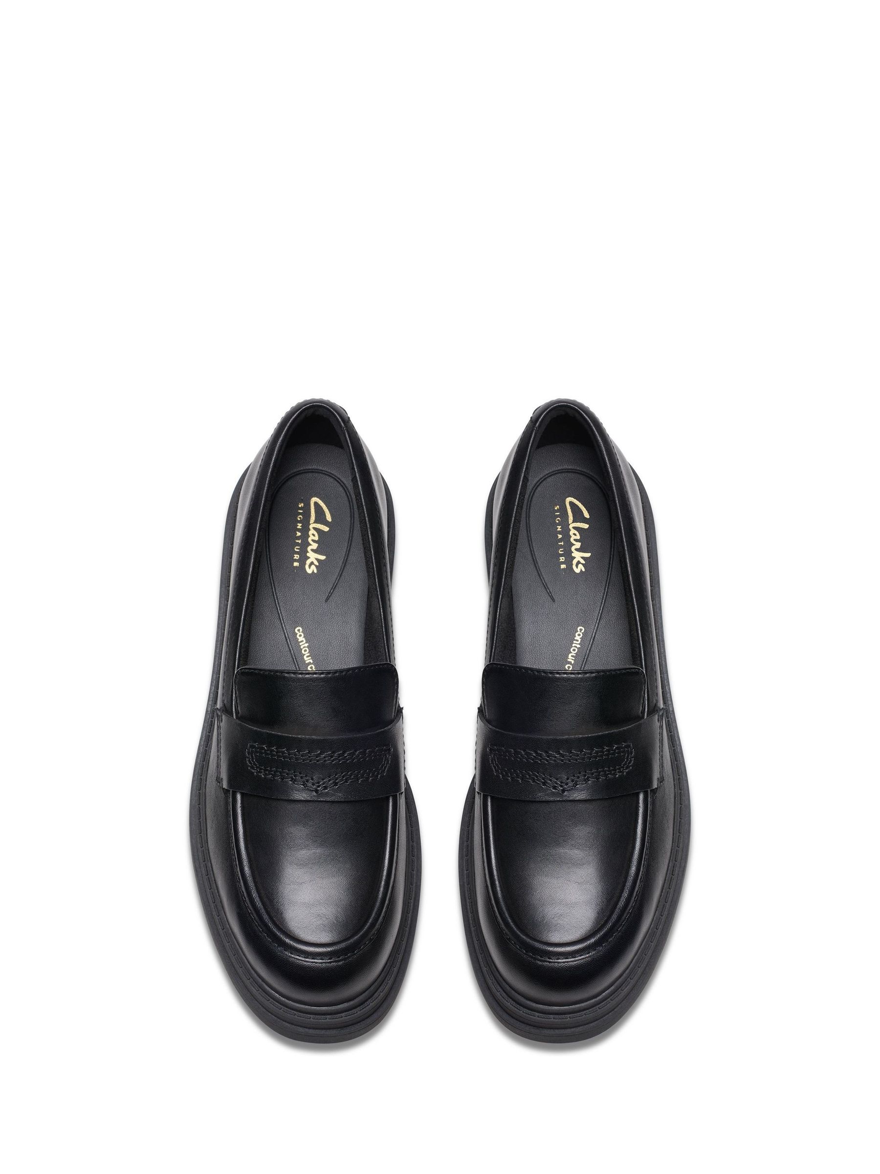 Buy Clarks Black Wide Fit (G) Leather Orinoco3 Edge Shoes from the