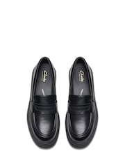Clarks Black Wide Fit (G) Leather Orinoco3 Edge Shoes - Image 4 of 6