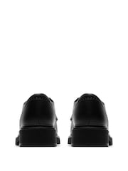 Clarks Black Standard Fit (F) Leather Lauryl Lace Shoes - Image 4 of 6