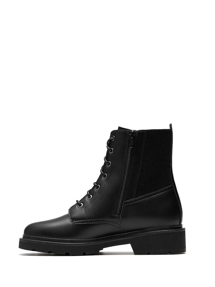 Clarks Black Standard Fit (D) Leather Lauryl West Boots - Image 2 of 6 Clarks Black Standard Fit (D) Leather Lauryl West Boots - Image 2 of 6