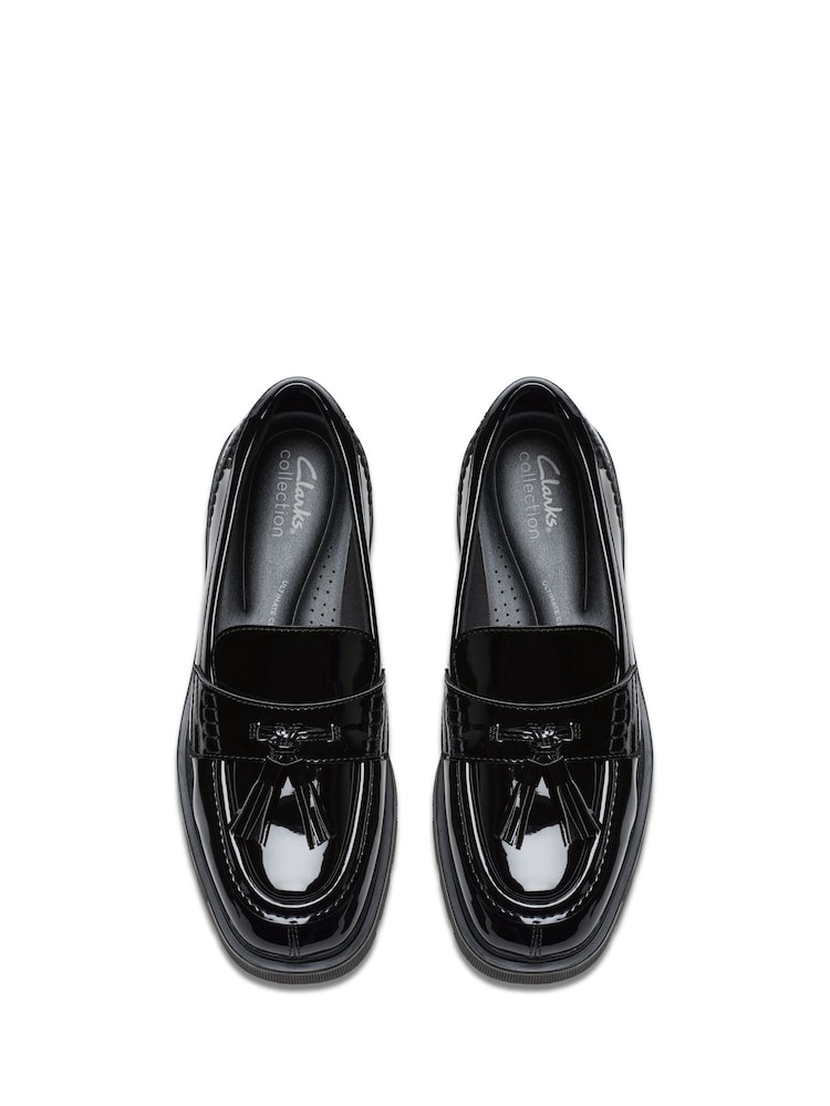 Buy Clarks Black Patent Standard Fit (F) Lauryl Tassel  display picture 3