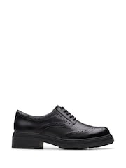 Clarks Black Wide Fit (G) Leather Orinoco3 Derby Shoes - Image 1 of 6
