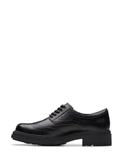 Clarks Black Wide Fit (G) Leather Orinoco3 Derby Shoes - Image 2 of 6