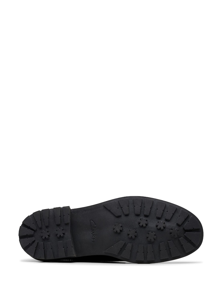 Clarks Black Wide Fit (G) Leather Orinoco3 Derby Shoes - Image 6 of 6