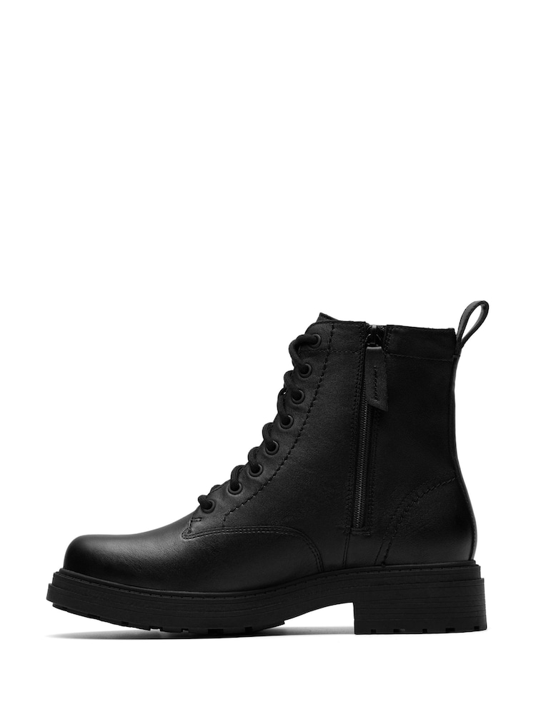 Clarks Black Standard Fit (D) Leather Orinoco3 Style Boots - Image 2 of 6 Clarks Black Standard Fit (D) Leather Orinoco3 Style Boots - Image 2 of 6