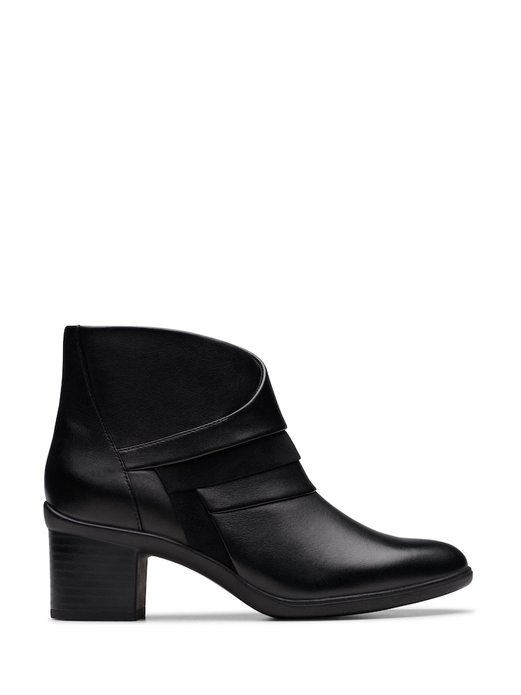 Clarks Black Standard Fit (D) Leather Shaya Sky Boots - Image 1 of 6 Clarks Black Standard Fit (D) Leather Shaya Sky Boots - Image 1 of 6