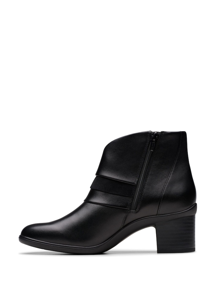Clarks Black Standard Fit (D) Leather Shaya Sky Boots - Image 2 of 6 Clarks Black Standard Fit (D) Leather Shaya Sky Boots - Image 2 of 6