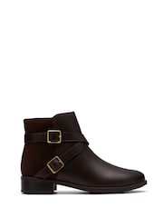 Clarks Brown Standard Fit (D) Leather Havisham Bay Boots - Image 1 of 6